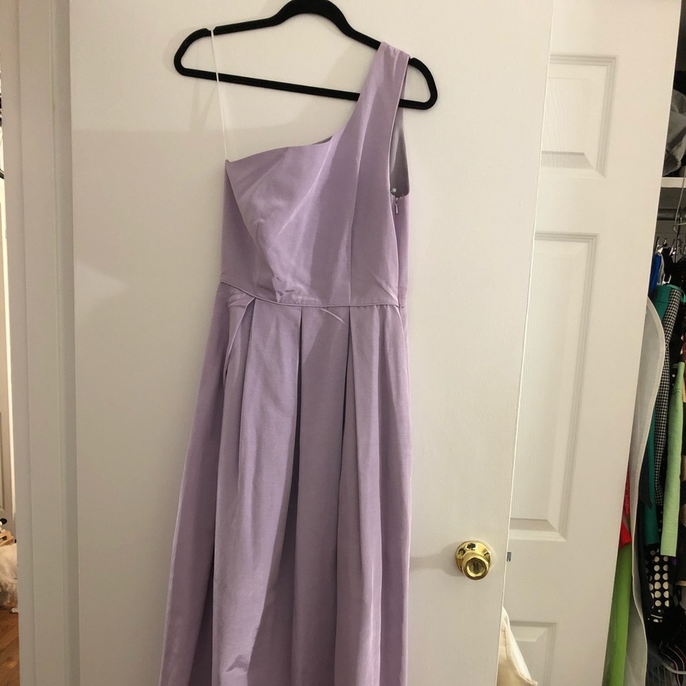 Lula Kate lavender one shoulder long dress